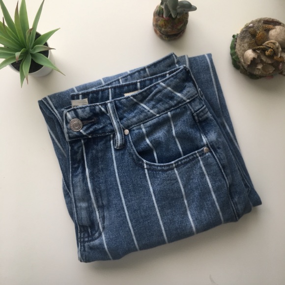 PacSun Denim - NWOT pacsun striped mom jeans